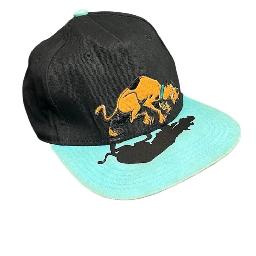 Y2K Flatbill Scooby-Doo Black and Teal Cap